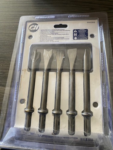 **NAGELNEU** Campbell Hausfeld PA1003 Luftmeißel/Lufthammer Set 5tlg. - Bild 2 von 2