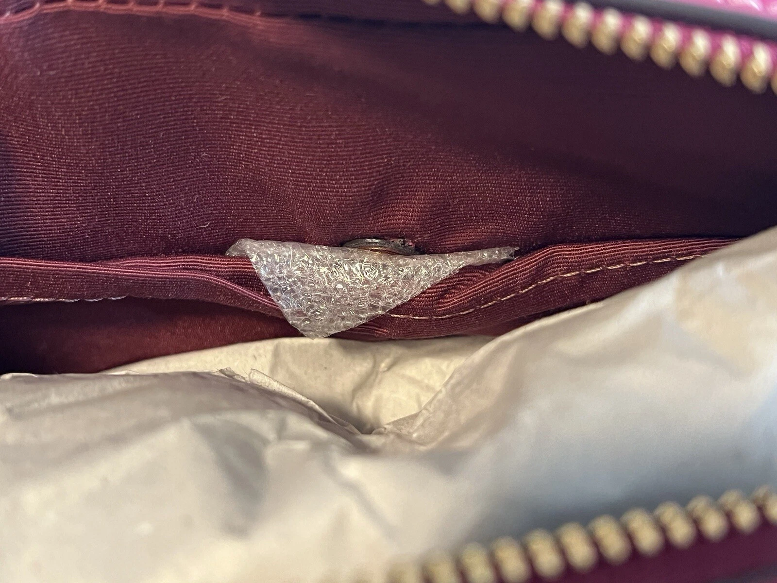 Borsa fotocamera Coach Mini Jamie con stampa ciliegia fiore rosa CR173 OTTIMA stampa ?