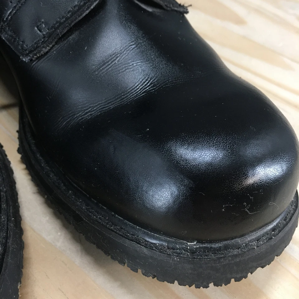 Zapatos TredSafe para Hombres 12 Oxford Cuero Negro Con Cordones Parte Superior Baja Punta Redonda Informales Foto 4 de 4