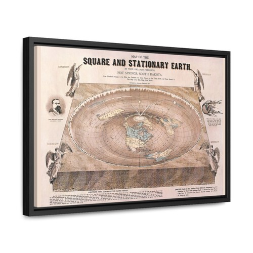 Ferguson 1893 Square and Stationary Earth Flat Earth Gallery Canvas Wraps - Picture 9 of 24