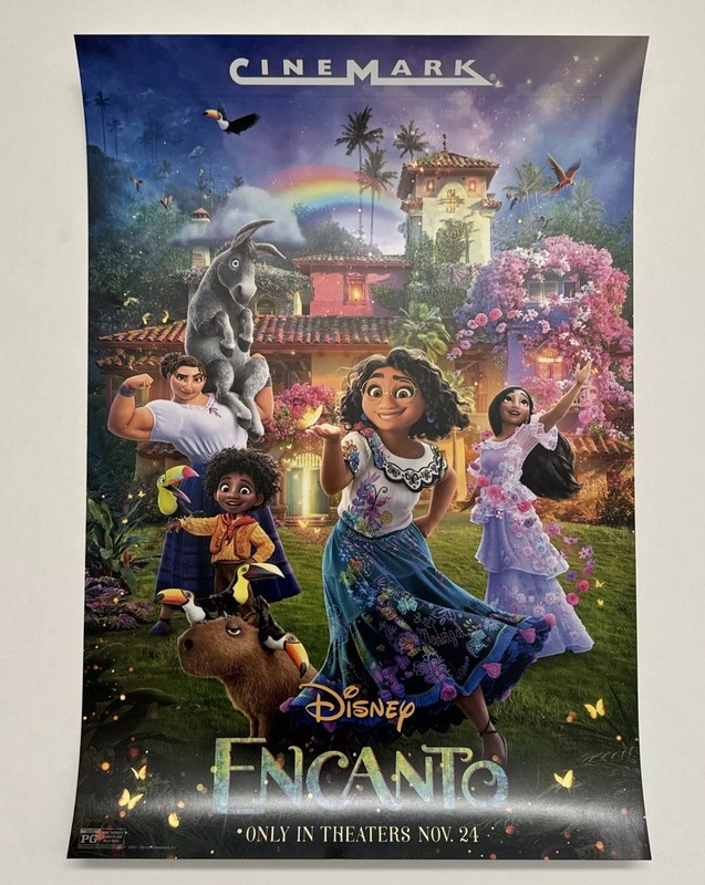 ENCANTO DIsney Cinemark 2021 poster 19 x 13 inches color-it-yourself on reverse