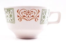 Homer Laughlin Hearts Flowers Coffee Tea Cup Restaurant Ware Vintage USA