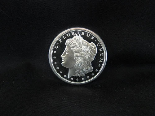 GSM Morgan Dollar 1 oz .999 Silver Capsuled USA Made BU Round Proof-Like Coin