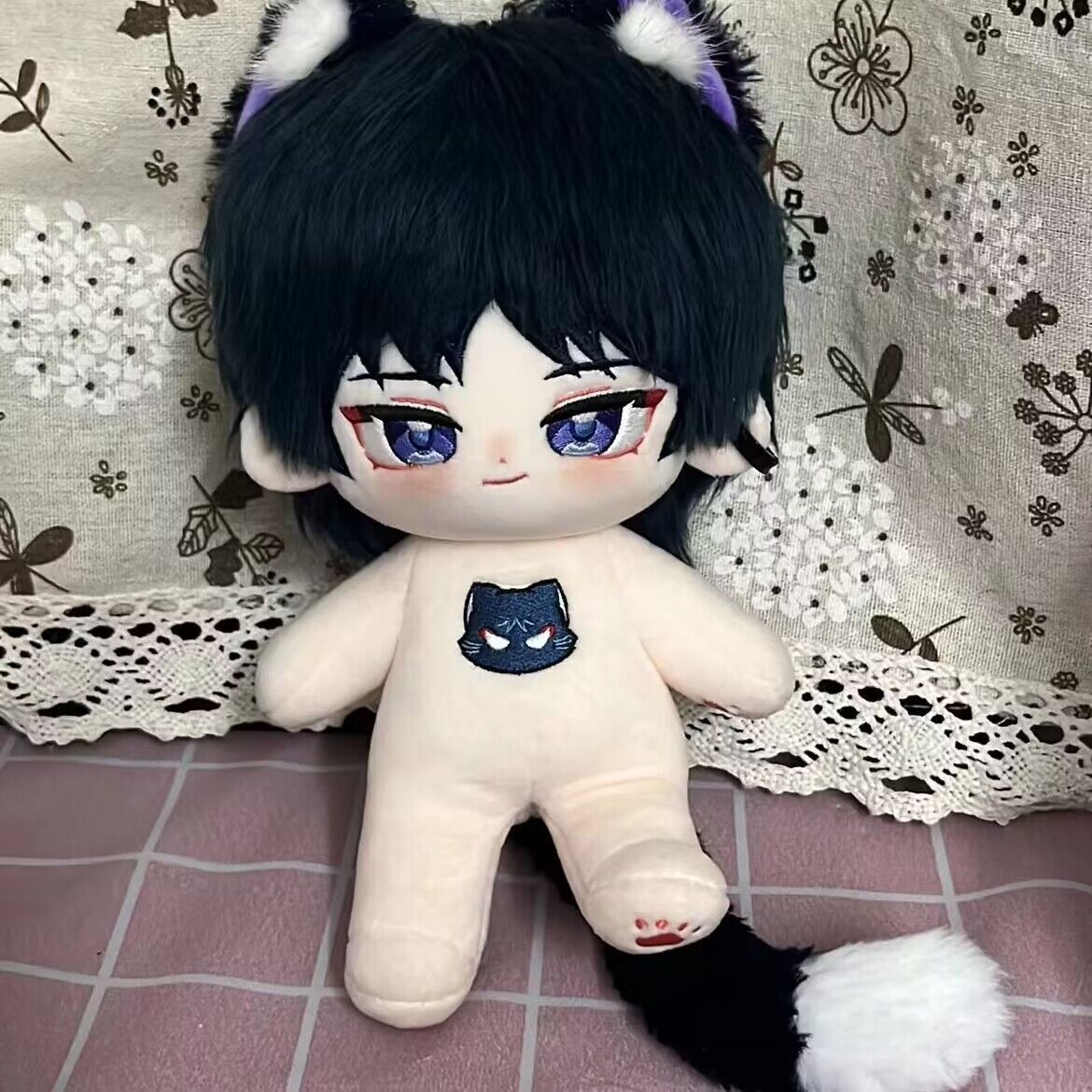 Anime Genshin Impact Scaramouche Wanderer San Dou Ni 20cm Cute Plush Doll  Dress Up Cospslay Anime Toy Figure Xmas Gifts LHXY