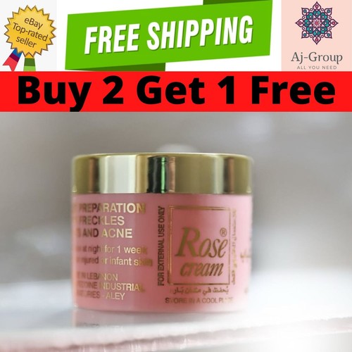 1X Rose Cream Lebanon 0.88oz. For Freckles Spots & Acne 25g ✯ BUY 2 GET 1 FREE ✯