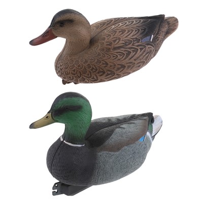Pool Floating Ducks 37cm Female Duck Mallard Toy Pond Ornament Plastic Decoy