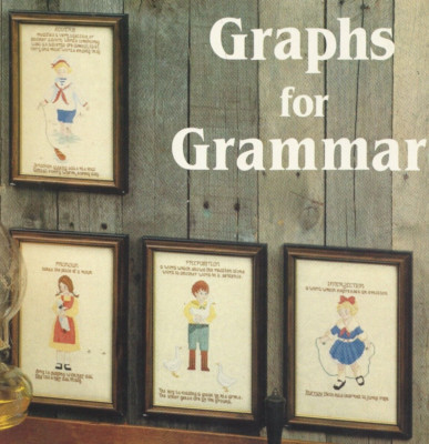 GRAPHS FOR GRAMMER--Verb--Teaching--Children--Noun--Counted Cross Stitch Pattern
