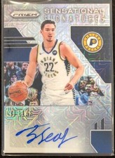 2019-20 Prizm TJ Leaf Sensational Signatures Auto SP #d 08/25 Card #SS-TJL