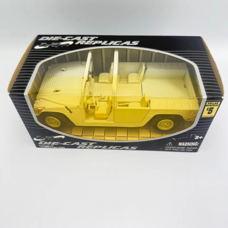 Motor Max 1:24 Diecast Replicas Humvee Topless Model Open Box  - Image 2 of 4