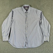 Mason's Shirt  Men's XL Multi Color Striped Button Up Cotton Made In Italy