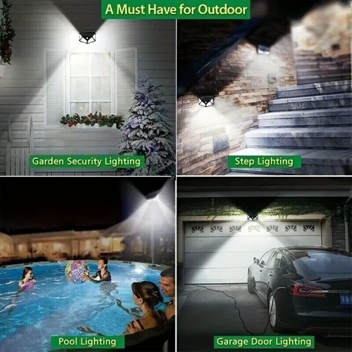 LED Waterproof Solar Power PIR Motion Sensor Wall Light Outdoor Garden Door Lamp - 第 3/5 張圖片