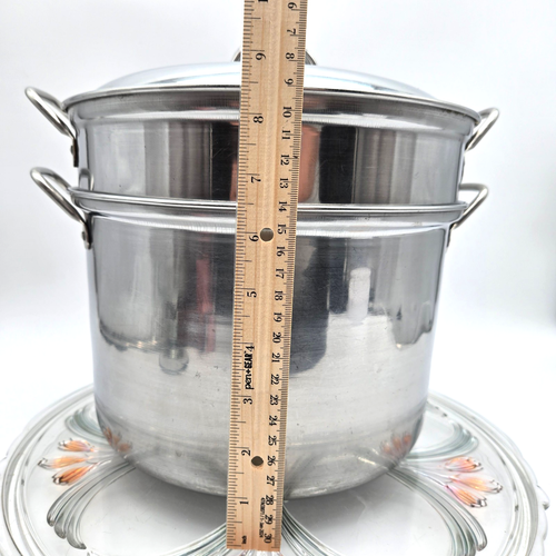 8 Qt Stainless Steel Cook Time W/Vented Lid Stock Pot W/Strainer Korea - Picture 8 of 12