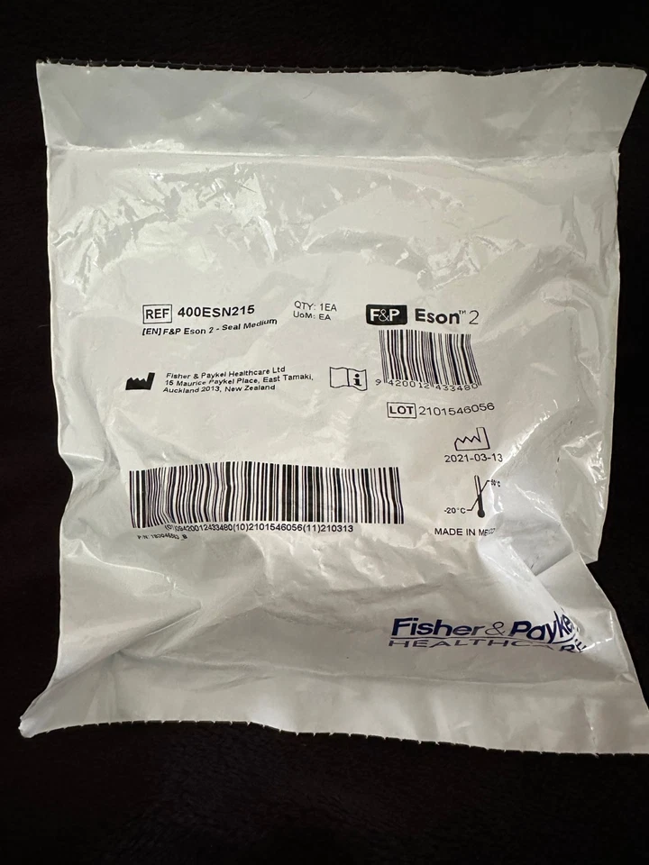 NOVO EM FOLHA Fisher & Paykel Nasal Eson 2 Máscara Almofada Selo Substituição Média - Imagem 2 de 2