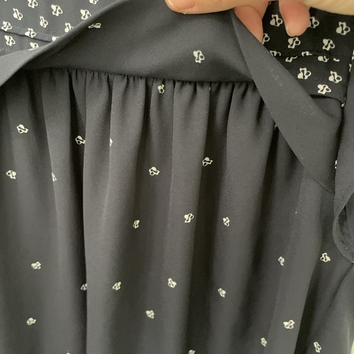 Damen Loft Outlet Flatterärmel Bluse - XS - marine & weiß Muster - leicht - Bild 4 von 10