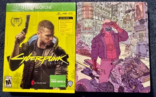 NEW Sealed Cyberpunk 2077 Xbox One + Best Buy Exclusive Steelbook Case Series X