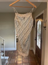 Victoria's Secret Women  s Slip Dress Floral Blue 100 Polyester Size M