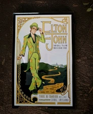 ELTON John 2022 Ireland Framed Concert Poster