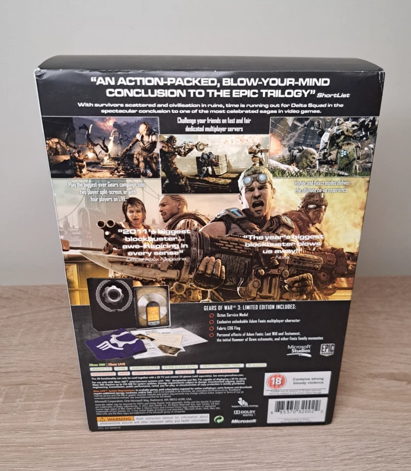 Gears of War 3 Limited Edition - Complete (Xbox 360) - Bild 2 von 4