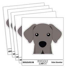 Peeking Great Dane Dog Waterproof Vinyl Decal Sticker Set - 5 Pack
