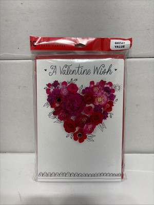 Hallmark Pack of Valentines Day Cards, Valentine Wish (10 Valentine's Day Cards