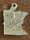 Vintage Wells Sterling Silver Minnesota Gopher State Map Souvenir Charm — photo 2