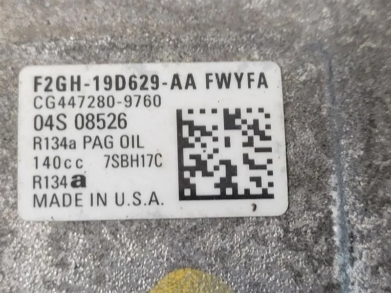 Lincoln MKX 2016 16 compresor de aire acondicionado 3,5 L F2GZ19703A Foto 3 de 4