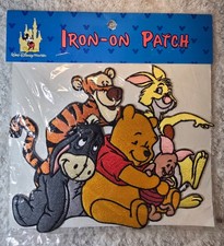 Disneyland WaIt Disney World Iron On Patch Winnie the Pooh Gang 7.5 x 6.25 NEW