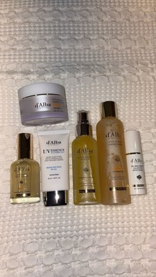 d'Alba Vita Toning Skin Care Set SPF 50+ UV Essence + Serum Toner Cream Spray