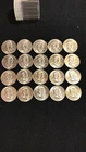 1962-P U.S. FRANKLIN HALF DOLLAR CHOICE/GEM BU $10 ROLL 20 COINS W/PLASTIC TUBE