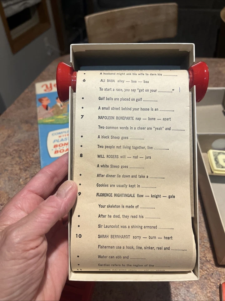 Milton Bradley 1963 Vintage 'You Don't Say' Game with Instructions,  - Image 3 of 4