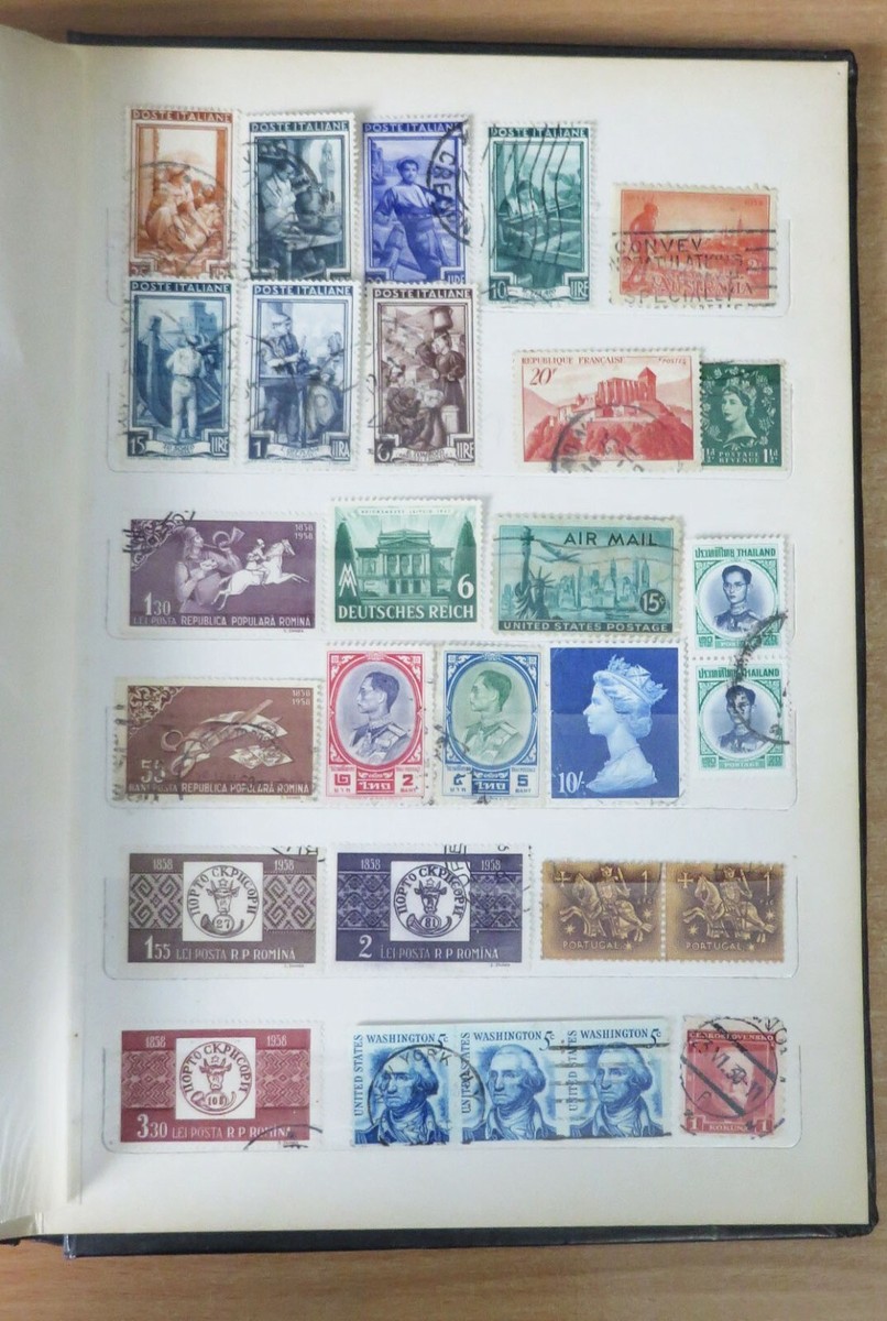 Lot 390 world stamps with personalities, space, animals