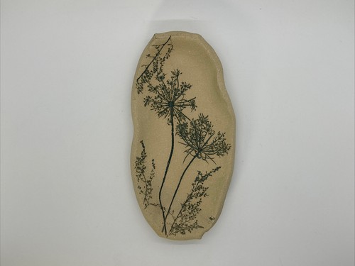 Vintage K. Boyland 1998 Botanische Kunstkeramik Wandbehang 7,5" - Bild 1 von 9