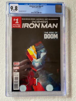 Berühmter Iron Man #1 CGC 9.8 1st Tony Stark As A.I. Avengers 4 Doomsday