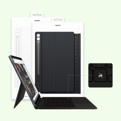 Samsung Galaxy Tab S10+/S9+/S9 FE+ Book Cover Keyboard AI Key Touchpad EF-DX825