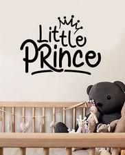 Vinyl Wall Decal Words Logo For Little Princess Crown Stickers 3410ig 