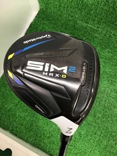 TaylorMade SIM2 MAX-D 7W 22° TENSEI BLUE TM50(SIM2 FW) R-Flex Fairway Wood EXC+