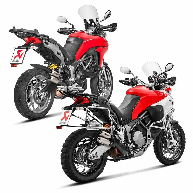 Escape Akrapovic titanio sin cordones (EC) Ducati Multistrada 1200 Enduro 2017-2018 Foto 3 de 4