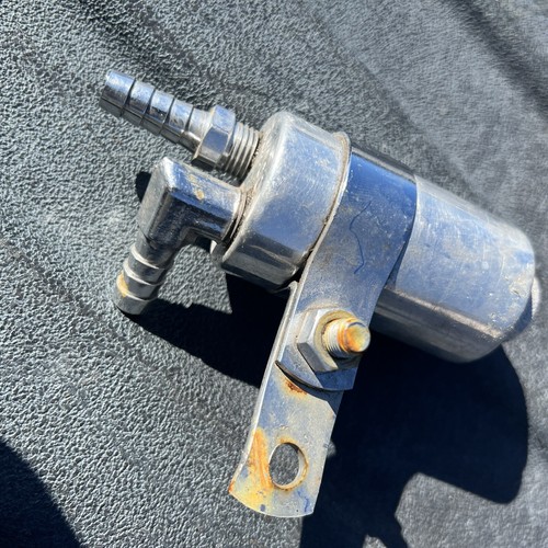 Polished Engine Breather Oil Catch Can Collector For HarleyDavidson eBay