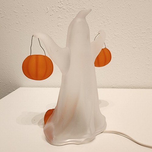 Vintage Acrylic Halloween Ghost Light Pumpkins Jack-O-Lantern Decor Boo - Picture 4 of 7
