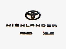 2020-2024 HIGHLANDER AWD XLE BLACKOUT EMBLEM OVERLAY KIT PT948-48202-02