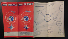 November 1 1956 Air France Flight Timetable Aviation Memorabilia Germany Austria