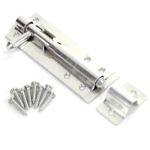 Screws Galvanised STRAIGHT TOWER BOLT Gate lock latch catch 4 Sizes Available
