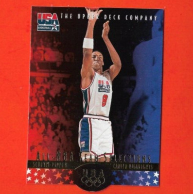 1996 Upper Deck USA Olympics Scottie Pippen Die Cut #SP25 1 Chicago Bulls