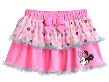 Minnie Mouse Disney Little Girls' Minnie Mouse Tiered Skirt NWT