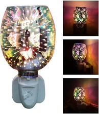 Electric Wall Plug-In LED Aroma Diffuser Lamp Light Wax Melt Oil Burner Warmer