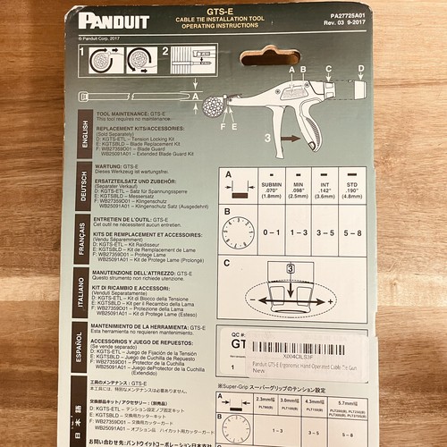 Panduit GTS-E Pistola per fascette - Nero/Grigio - Foto 3 di 3