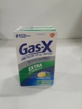 Gas-X Chewables Extra Strength Peppermint Creme 18 each (125mg/Pack of 2)
