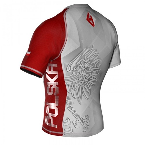 HighType Patriotic Rash Guard Polska MMA BJJ Fightwear Sportswear - Picture 3 of 5