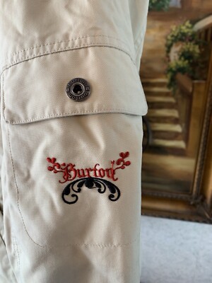 Burton Jacket & Pants Package Womens S Small Beige Sherpa Lined Coat Hooded