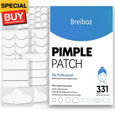 Large Pimple Patches for Face 331 Patches-7 Size,306 Round  25 XL Acne Patches,
